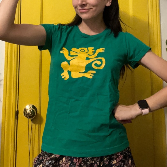 💚 LEGENDS OF THE HIDDEN TEMPLE 💚 Green Monkeys Top Size: M - Picture 4 of 4